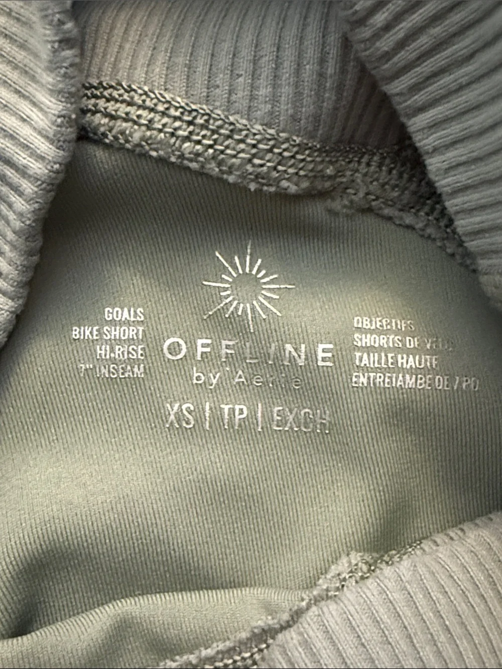 Offline Aerie Olive Green High-Rise Bike Shorts